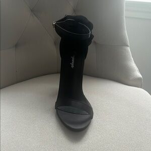 Elegant Satin Heels with Flower on back